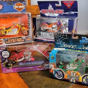 Assorted Toy Motorcycles